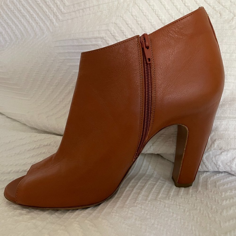 Maison Martin Margiela Peep toe high heel booties size 38 1/2